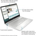 thumbnail image 3 of HP 15.6 FHD Display Laptop Computer, AMD Ryzen 3-3250U Processor(Beats Intel i5-1035G1), 8GB DDR4 RAM, 128GB SSD, AMD Radeon Graphics, HD Webcam, HDMI, Win 10S, Silver, 32GB Hotface USB Card, 3 of 7