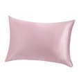 thumbnail image 4 of Milaget Silk Pillowcase Both Sides Pillow Case Cover Queen Size Zipper Pink, 4 of 8