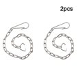 thumbnail image 1 of 2PCS Stainless Steel Toilet Drain Clap Cover Universal Chain 25CM, 1 of 4