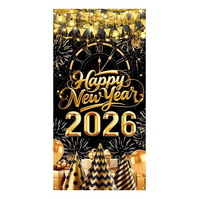 Qiulaii 3 Pcs Décorations de Rideau de Porte de Noël, Housse de Fond de Scène des Fêtes Imperméable, Décor Festif Réutilisable pour la Maison et la Vitrine 35*71 Po