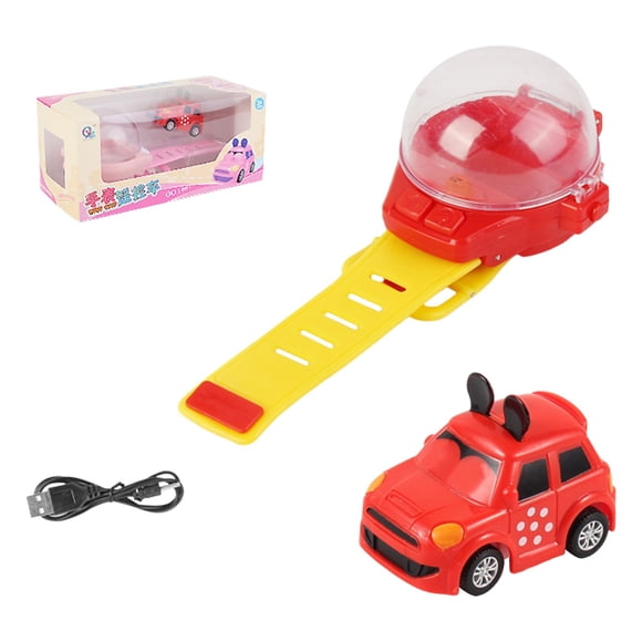 Hearth & Gear Montre Voiture Télécommandée Jouet 2025 Montre Télécommandée Voiture pour Enfants 2.4 Mini Voitures de Course Jouet de Poignet pour Enfants Mini Voiture Télécommandée Jouet de Jeu Interactif Extérieur Fille Montre Intelligente Fille