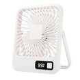 thumbnail image 4 of Abbracc Desk Fan Quiet Portable Rechargeable 5 Speeds Summer Cooling Fans Table Fan Mini White, 4 of 9