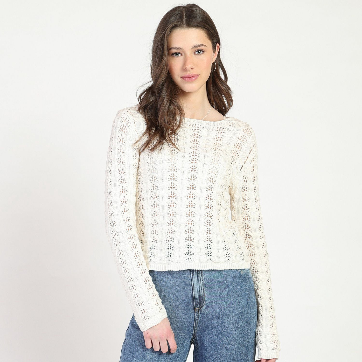Bloom Girl Crochet Sweater Sizes XS-XL
