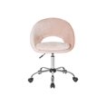 thumbnail image 1 of OSP Home Furnishings Milo Height Adjustable Home Office Chair in Durable Micro-Fiber Blush Velvet, 1 of 6