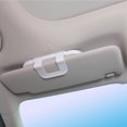 thumbnail image 3 of Car Sunshade Clip-on LED Makeup Mirror ABS Dimmable Cosmetic Mirrors USB Circle Light Low Power Consumption Automotive Accessory White, 3 of 9