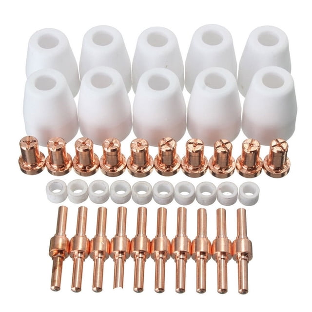 40/65/85Pcs Air Plasma Cutting Tips For L-G-40 PT-31 Cutter Consumables CUT-40 CUT-50D Swirling Rings Electrode Shield Cups ,Easy to Use