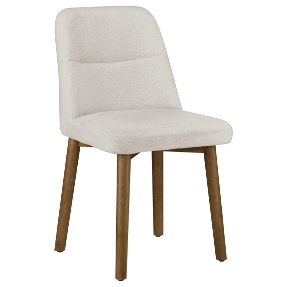 Bouclair Chaise de Salle à Manger en Tissu Rembourré Couleur Avoine