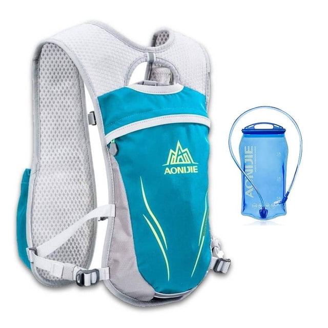 Hydration Backpack with 1.5L Water Bladder 5.5L Running Hydration Vest Breathable and Lightweight Marathon Trail Running Backpack for Cycling, Climbing and Hiking