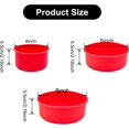 thumbnail image 2 of Round Cake Pans Silicone Molds for Baking, Red, Set of 3, Cheese Cakes, Bread, Non-Stick Reusable Cake Pan for Baking Layer Cake Cheese Rainbow Chiffon Cake (4 Inch, 6 Inch, 8 Inch), 2 of 5