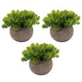 thumbnail image 1 of Mistaha 3Pcs Mini Artificial Potted Plants Faux Green Grass Pot Simulation Greenery Decor for Home Office Desktop Decoration, 1 of 8