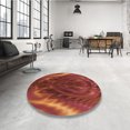 thumbnail image 4 of Ahgly Company Tapis Rectangulaire Lavable en Machine Intérieur Transitionnel Orange Rouge Orange, 7 Pieds x 10 Pieds, 4 of 7