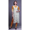 thumbnail image 2 of Bimba Kurta Droite en Rayonne Slub Imprimée Indienne Tunique à Manches 3/4 pour Femmes, 2 of 6