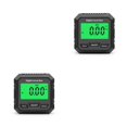 thumbnail image 3 of Shengyu 1/2/3 Level Box Protractor 490° Levels Gauge Bevel Gauges with Magnetic Base Electronic Angle Protractors Measuring Tools Black/Type 1 2PCS, 3 of 6