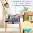thumbnail image 3 of Binwennn Toddler Booster Seat Chair Booster Seat With Adjustable Belt And Fastening Strap Non Booster Seat Cushion Cute Kid Booster Seat For Dining Table Toddler Kids Lumbar Support Pressure Pad, 3 of 5