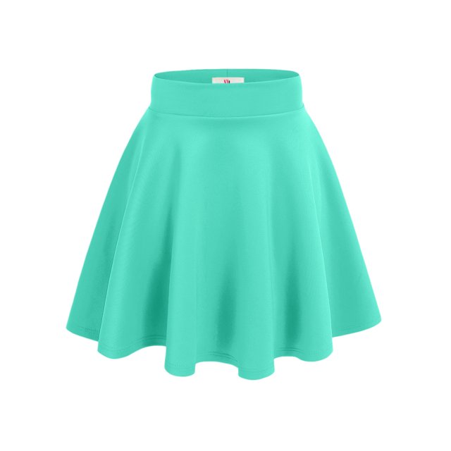 NYL Womens A-Line Flared Skater Skirt Reg and Plus Size - Made In USA, Large