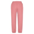 thumbnail image 5 of PMVFHDE Kids Pants Medium And Large Children Casual Girls Solid Color Drawstring Sweatpants,RD1,3-4 Years, 5 of 5