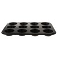 thumbnail image 2 of kurtrusly Non-Stick Muffin Pan Cupcake Cookie Molds Bakeware 12 Holes Large Black, 2 of 9