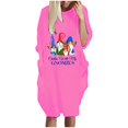 thumbnail image 2 of LSLJS The Fashion Women's Winter Plus Size Loose Pocket Christmas Printed Dress, 2 of 6