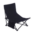 thumbnail image 2 of Reclining Back Beach Chair, Beach Chair Comfortable Support  for Outdoor Black, 2 of 7