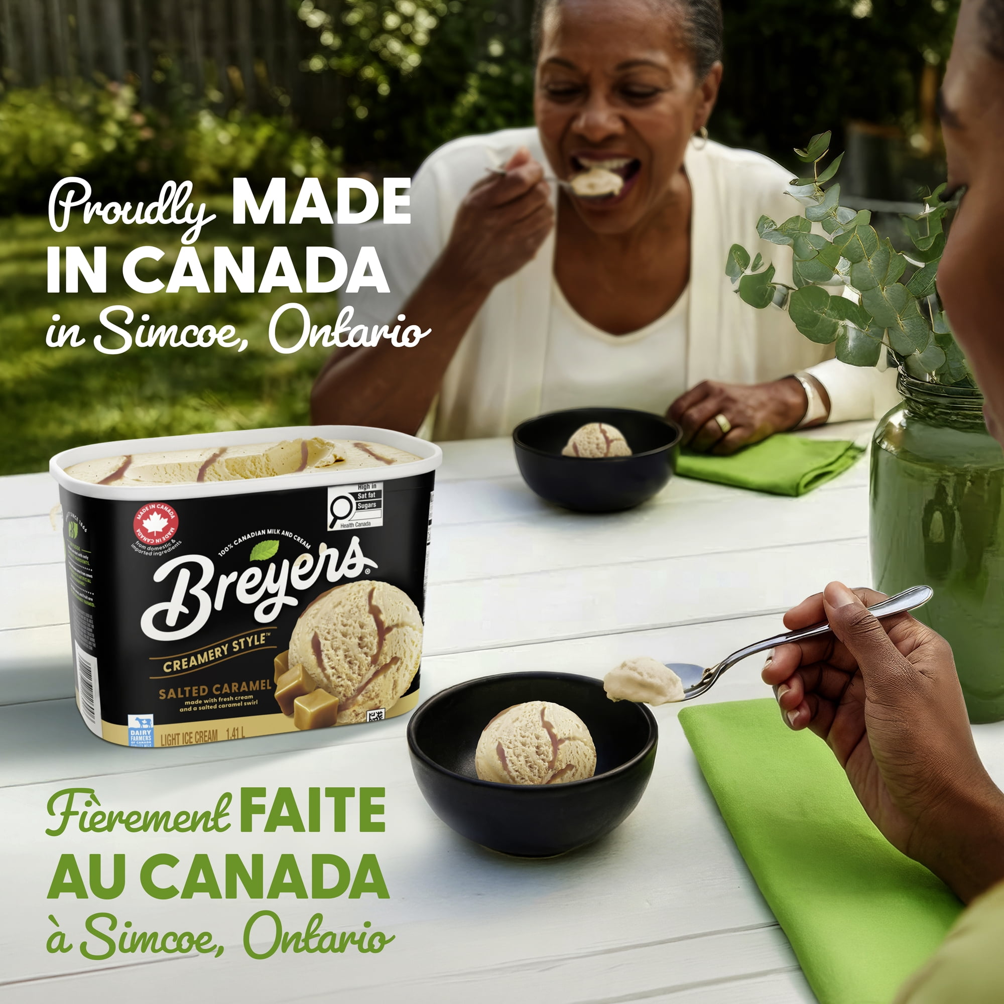 Breyers Creamery Style Salted Caramel Light Ice Cream, 1.41 L