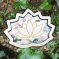 thumbnail image 4 of EGNMCR Room Decor Home Decor Wooden Crystal Lotus Mini Tray Crafts Crystal Stone Tray Decoration Wooden crystal lotus, 4 of 4