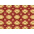 thumbnail image 1 of Ahgly Company Tapis d'Intérieur Rectangulaires Transitionnels Rouges Lavables à la Machine, 4 Pieds x 6 Pieds, 1 of 7
