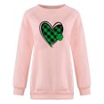 thumbnail image 4 of 2023 Chandail Surdimensionné pour Femmes Chemises Unies Col Rond Manches Longues Hauts Imprimés Blouse Régulière Coupe Ample Hauts pour Femmes, 4 of 4