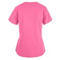 thumbnail image 1 of Heliisoer Women Short Tops Working Sleeve V-neck Uniform Solid Color Pocket Blouse, 1 of 4