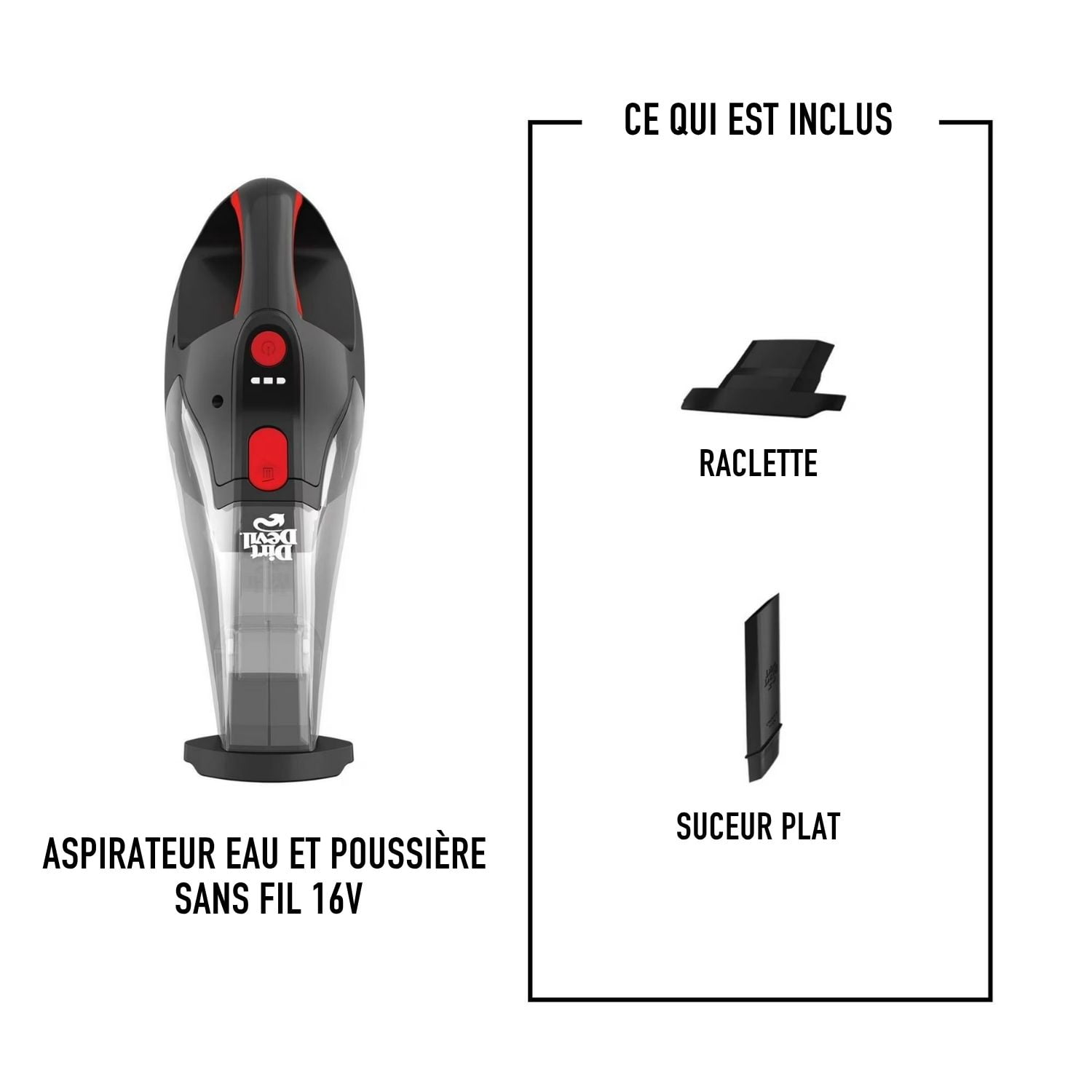 Dirt Devil Wet & Dry +16V Cordless Hand Vacuum Cleaner