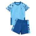 thumbnail image 1 of Maillot de Bain Garçon Enfants Dessin Animé Manches Courtes Maillot de Bain Maillot de Bain Garçon 2 Pcs Ensemble de Bain Garçon Maillot de Bain Garçon Tenues Garçons, 1 of 7