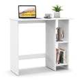 thumbnail image 1 of Costway Petit Bureau d'Ordinateur avec Rangement Bureau d'Écriture Moderne avec Tablette Ajustable Blanc, 1 of 10