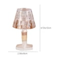 thumbnail image 3 of PRETXORVE Exquisite Crystal Lamp Transparent Soft Eye- Small Lamp Home Bedroom Living Room Ambient Light, 3 of 7