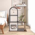 thumbnail image 2 of Costway 47" Large Cat Tree Tower with Top Perch Cat Bed Cat Condo Scratching Posts Indoor White, 2 of 10
