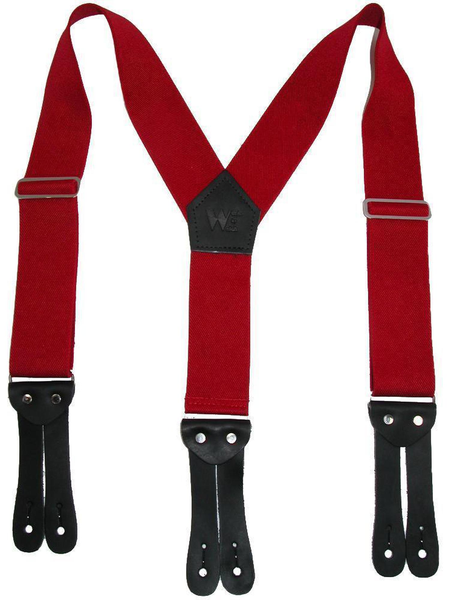 Welch Bretelles de Travail Élastiques à Boutons, Dos en Y, 2 Pouces (Hommes)
