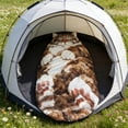 thumbnail image 4 of Adult Sleeping Bag with Cats Pattern, Soft Fabric, Enveloping Design, Washable Travel Camping Sleepover Lounge, 1-Pack, 4 of 6