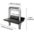 thumbnail image 2 of Stanz (TM) Heavy Duty Rust-Free Anti-Rattle Hitch Tightener Stabilizer for 1.25" and 2" Hitches Boat Trailer Hitch Tightener Stabilizer, 2 of 6