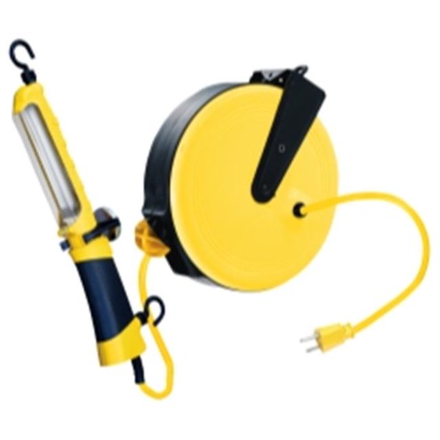 K Tool International KTI-73315 Feu d'Angle Fluorescent 13W avec Cordon Rétractable de 30 Pieds