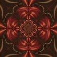 thumbnail image 1 of Ahgly Company Machine Washable Indoor Square Transitional Red Brown Area Rugs, 6' Square, 1 of 7