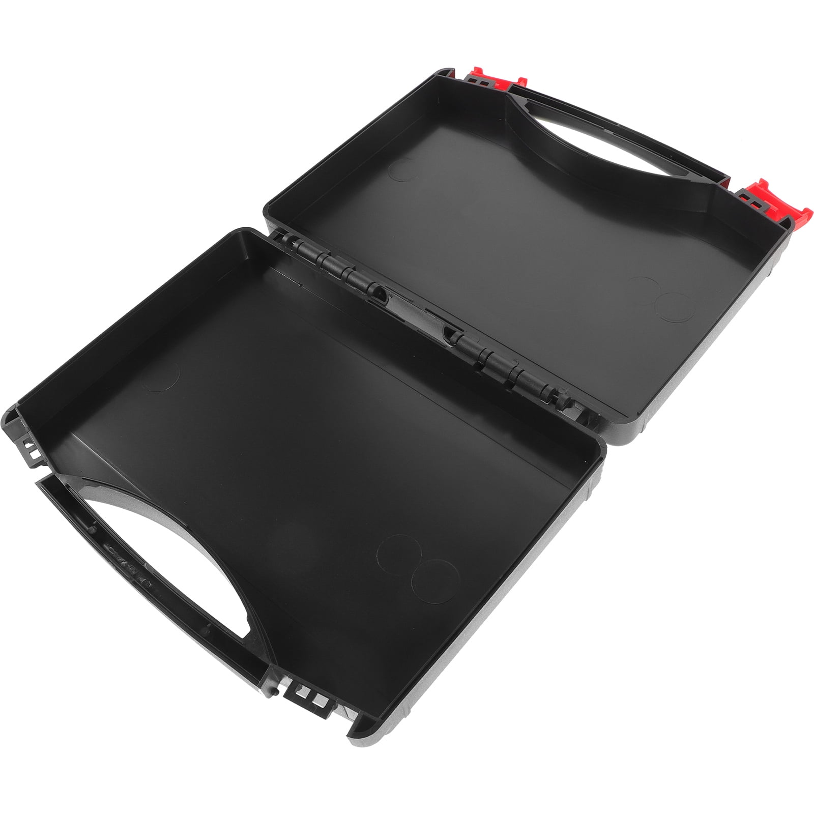 Minkissy Hard Storage Tools Case Black Plastic Toolbox for DIY 1Pack