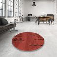 thumbnail image 3 of Ahgly Company Indoor Square Abstract Red Abstract Area Rugs, 8' Square, 3 of 6