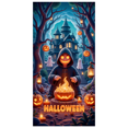 thumbnail image 1 of Spooky Gothic Pumpkin Banner Haunted Halloween Ghost for Holiday Decoration Party Decor Indoor Event, 1 of 5