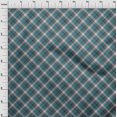thumbnail image 4 of oneOone Polyester Spandex Dark Teal Green Fabric Check Craft Projects Decor Fabric Printed By The Yard 56 Inch Wide, 4 of 4