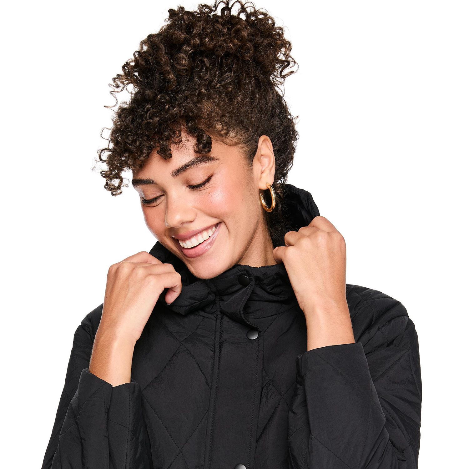 George Women's Long Quilted Coat