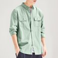 thumbnail image 2 of Pisexur Coupe-Vent Veste Mode Homme Couleur Unie Manches Longues Sans Capuche Décontractée Vestes de Randonnée Vestes d'Automne pour Hommes, 2 of 7