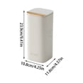 thumbnail image 3 of Ovzne Indoor Storage Box Card Storage Box Automatic Lifting Cosmetic Brush Bucket Cosmetic Storage Box High-Grade Sense Dressing Table Cosmetic Bucket Proof Cover Thickened Storage Box On Clearance, 3 of 7
