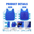 thumbnail image 1 of 2 Pcs Gilet Rafraîchissant avec 48 Pcs Bloc Réfrigérant Gilet Glacé Ajustable pour Hommes Femmes Temps Chaud Travail Course Pêche Cyclisme, 1 of 6