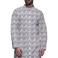 thumbnail image 4 of Atasi Ensemble Kurta Pyjama Long pour Hommes à Col Mandarin Imprimé Tenue Décontractée pour Garçons, 4 of 4