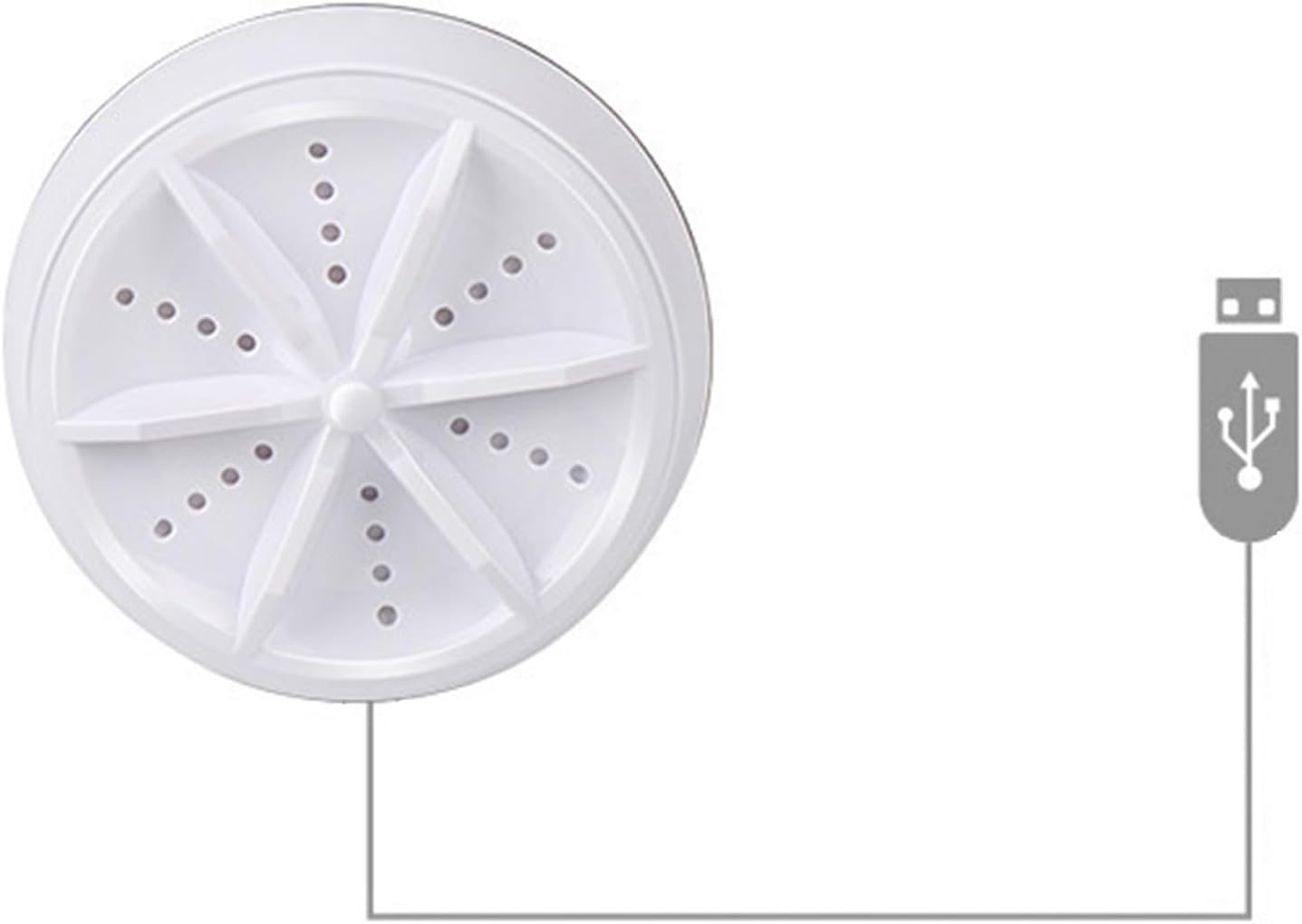 Mini Portable USB Washing Machine,Kitchen Sink Dishwasher,Ultrasonic Turbo Washer for Dishes,Socks,Underwear