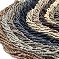thumbnail image 2 of Glass Seed Beads | Rustic Seed Beads | Recycled Glass Freeform Rondelle Shaped Beads | Brown Gray Black Available - Fossil Gray, 2 of 9