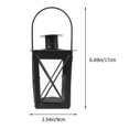 thumbnail image 4 of MasteelfCA 2pcs Iron Candle Holder Wind Lamp Creative Romantic Wedding Retro Lantern, 4 of 7